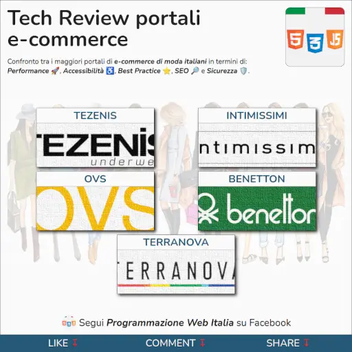 Tech Review dei principali portali e-commerce di moda in Italia